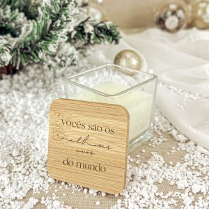 VELA RETANGULAR C/ TAMPA BAMBU