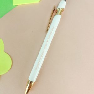 CANETA DETALHE DOURADO