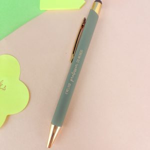 CANETA DETALHE DOURADO